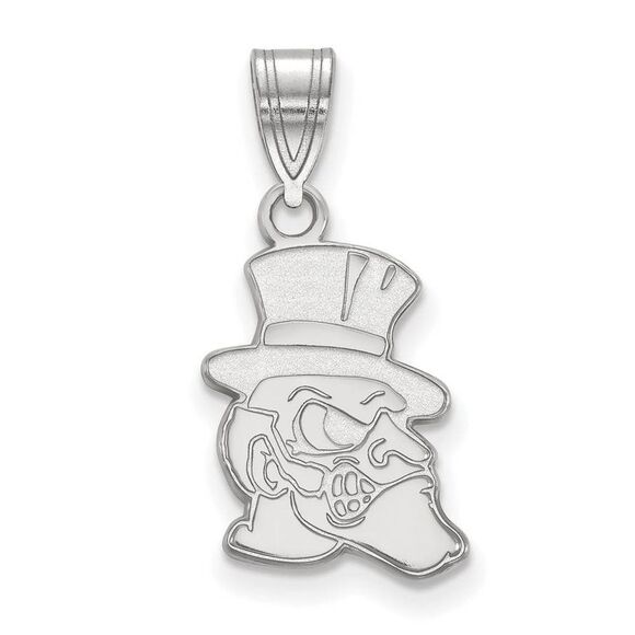10k White Gold Wake Forest U. Medium Mascot Pendant - Picture 1 of 3